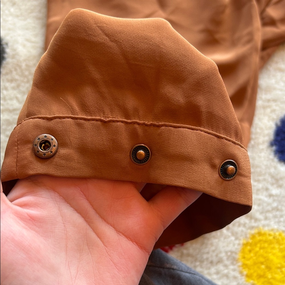 Annabelle Copper Button-Up Top - Picture 6 of 6